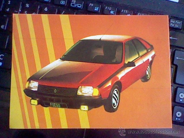 Pegatinas de colecci&oacute;n: PEGATINA MOTOR COCHES AUTOMOVIL RENAULT FUEGO  16 X 11,5  CMS APROX. *P6