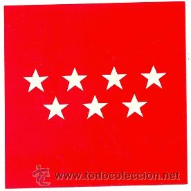 Collection stickers: 24-268. Adhesivo. Bandera Madrid