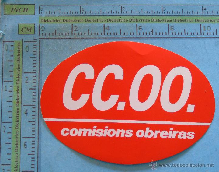 Pegatinas de colecci&oacute;n: PEGATINA POL&Iacute;TICA SINDICAL REIVINDICATIVA. CCOO COMISIONS OBREIRAS