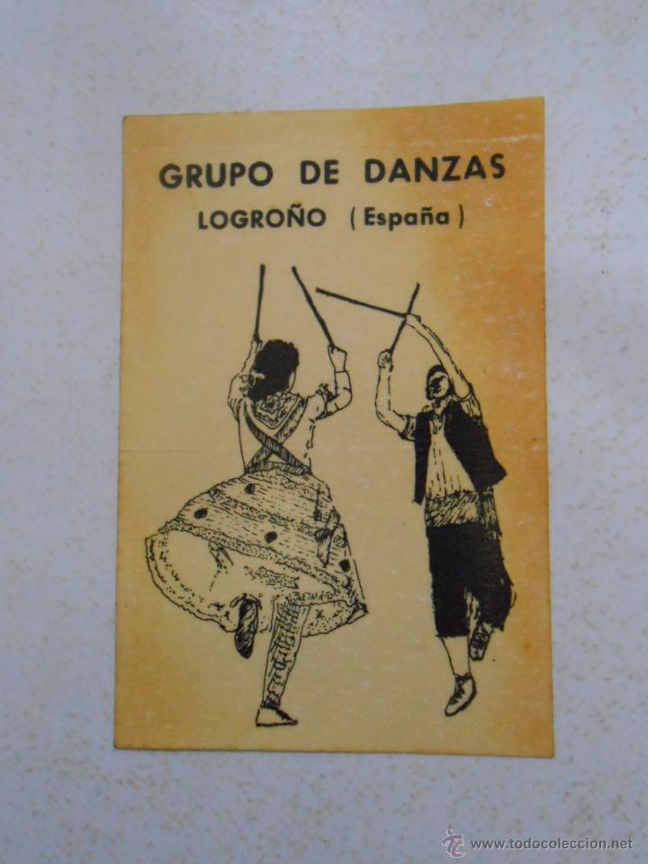 Pegatinas de colecci&oacute;n: ANTIGUA PEGATINA GRUPO DE DANZAS DE LOGRO&Ntilde;O. LA RIOJA. ESPA&Ntilde;A. TDKP3