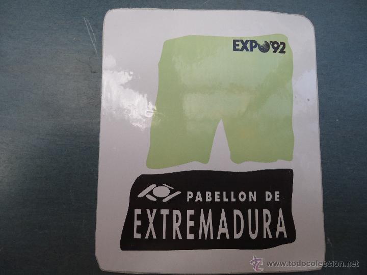 Pegatinas de colecci&oacute;n: ANTIGUA PEGATINA EXPO 92 PABELLON DE EXTREMADURA