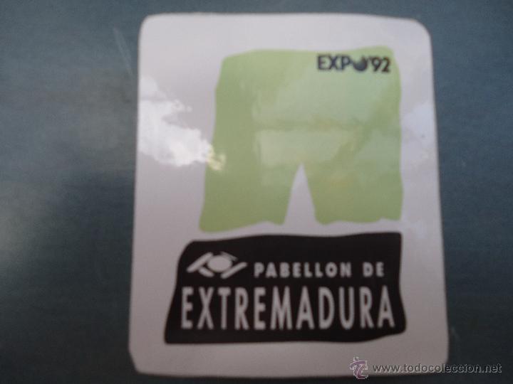 Pegatinas de colecci&oacute;n: ANTIGUA PEGATINA EXPO 92 PABELLON DE EXTREMADURA