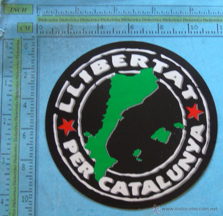 Sammlung von Aufklebern: PEGATINA POL&Iacute;TICA SINDICAL REIVINDICATIVA. CATALU&Ntilde;A BALEARES VALENCIA. LIBERTAD