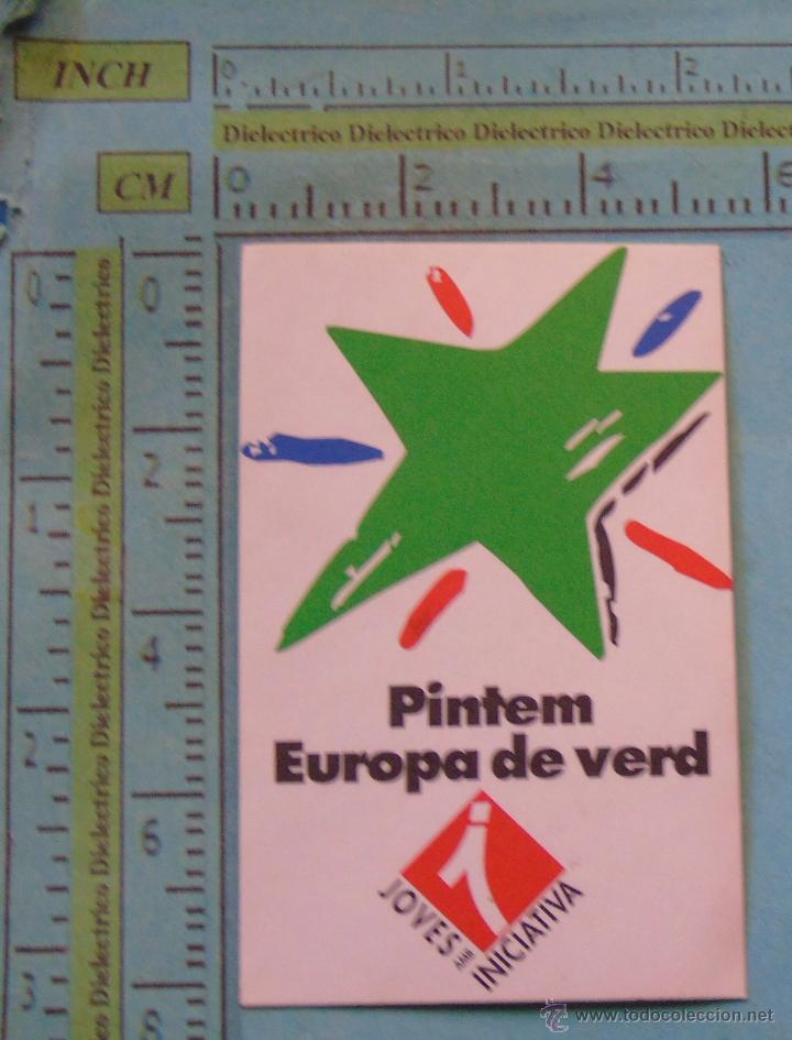 Sammlung von Aufklebern: PEGATINA POL&Iacute;TICA SINDICAL REIVINDICATIVA. CATALU&Ntilde;A BALEARES VALENCIA. INICIATIVA VERDE