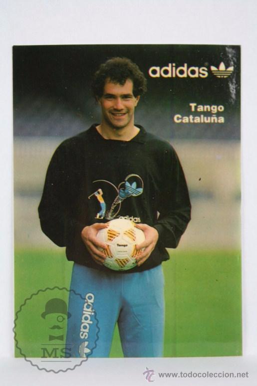 Pegatinas de colecci&oacute;n: Pegatina / Adhesivo - Adidas. Andoni Zubizarreta. Tango Catalu&ntilde;a - Medidas 10,5 x 7,5 Cm