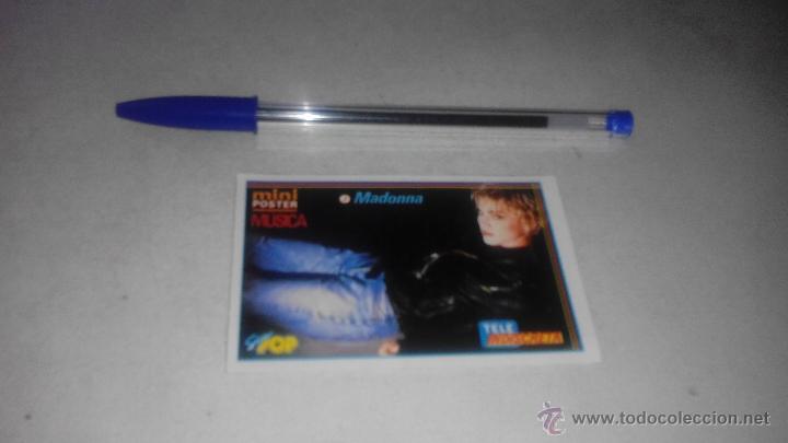 Pegatinas de colecci&oacute;n: mini poster - madonna - TELE INDISCRETA - supepop