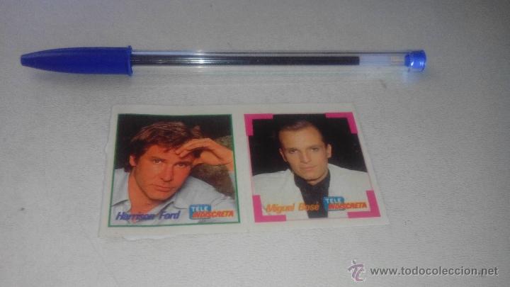Autocolantes de cole&ccedil;&atilde;o: harrison ford - miguel bose - teleindiscreta