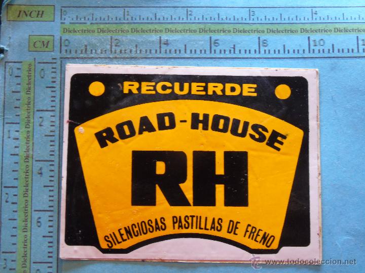 Sammlung von Aufklebern: PEGATINA DE COCHES MOTOS. A&Ntilde;OS 70 80. RH ROAD HOUSE PASTILLAS DE FRENO
