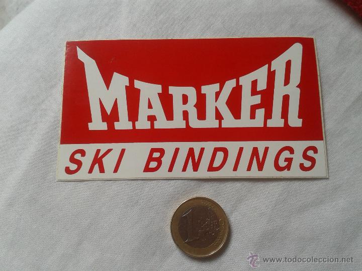 Pegatinas de colecci&oacute;n: PEGATINA ADHESIVO STICKER TENGO PEGATINAS VEAN MIS LOTES MARKER SKI BINDINGS IDEAL COLECCION COLECCI