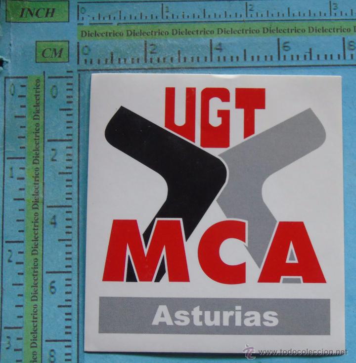 Pegatinas de colecci&oacute;n: PEGATINA POL&Iacute;TICA SINDICAL REIVINDICATIVA. UGT MCA ASTURIAS