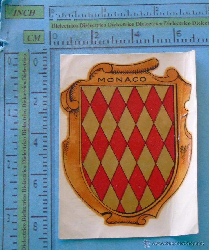 Pegatinas de colecci&oacute;n: PEGATINA DE TURISMO HER&Aacute;LDICA. ESCUDOS HER&Aacute;LDICOS DE MONACO