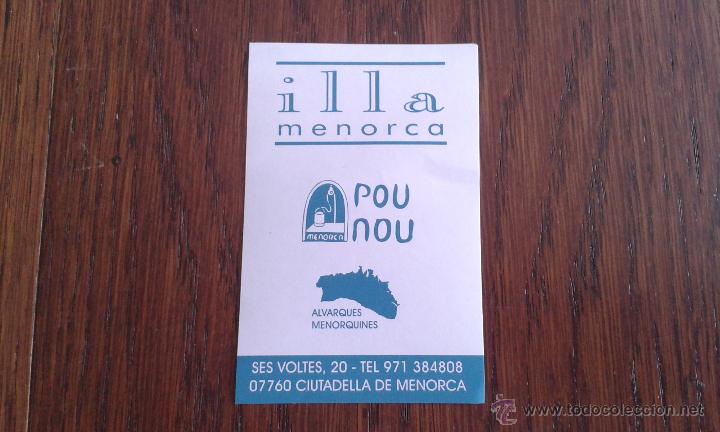 Pegatinas de colecci&oacute;n: pegatina de pou nou Menorca - Foto 1