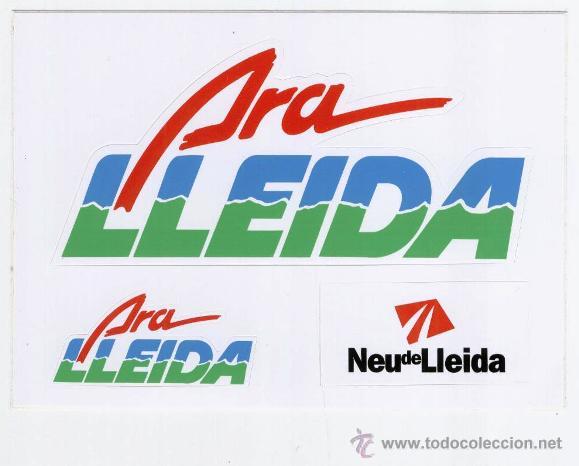 Pegatinas de colecci&oacute;n: PEGATINAS, ADHESIVOS *ARA LLEIDA* NEU DE LLEIDA