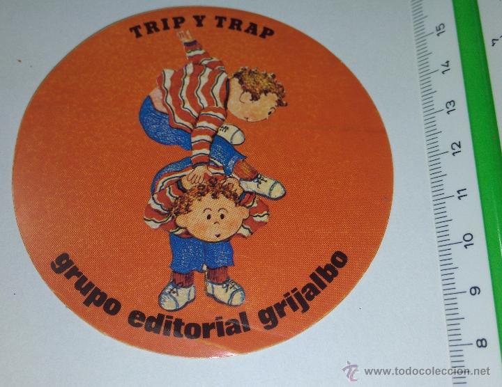 Autocollants de collection: ANTIGUA PEGATINA TRIP Y TRAP , GRUPO EDITORIAL GRIJALBO