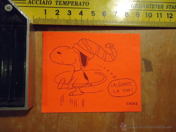 Pegatinas de colecci&oacute;n: ANTIGUA PEGATINA SNOOPY - CADIZ