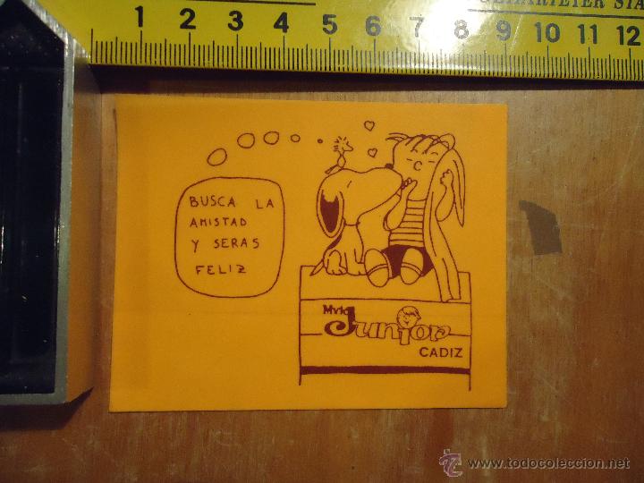 Pegatinas de colecci&oacute;n: ANTIGUA PEGATINA SNOOPY - CADIZ
