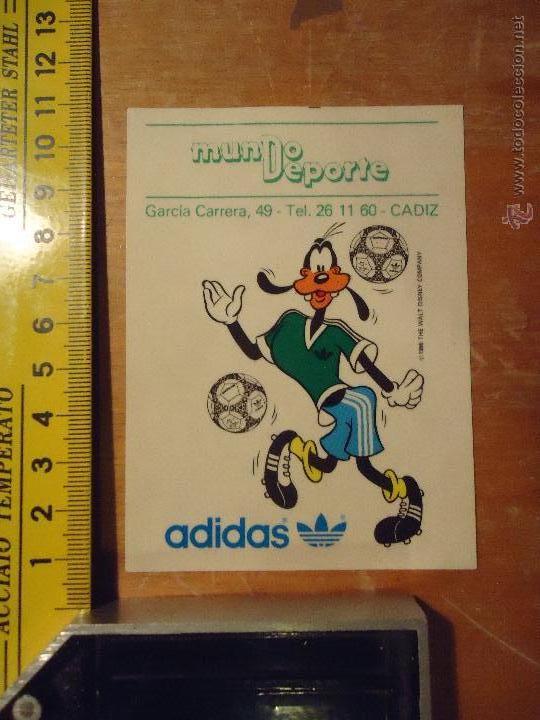 Pegatinas de colecci&oacute;n: ANTIGUA PEGATINA PUBLICITARIA - ADIDAS CADIZ