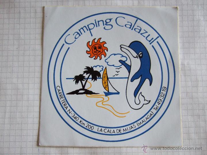 Pegatinas de colecci&oacute;n: PEGATINA - CAMPING CALAZUL - LA CALAL DE MIJAS - MALAGA