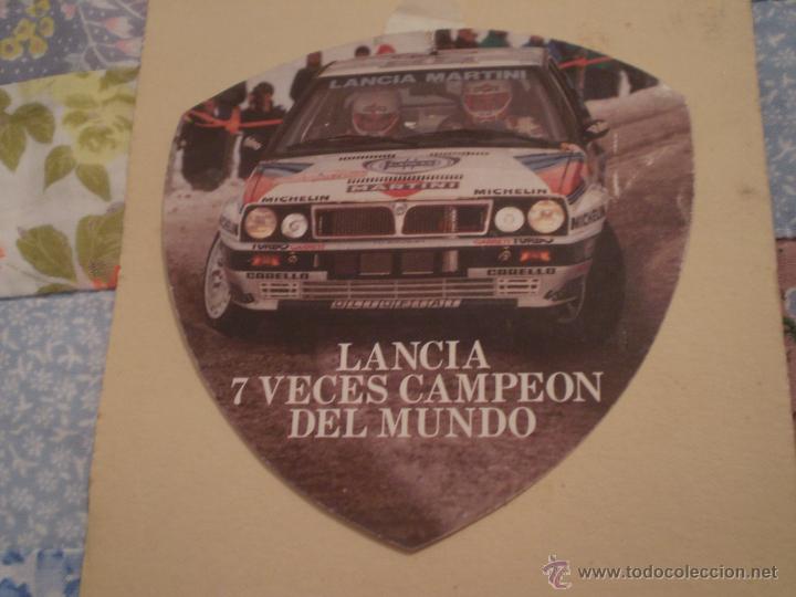 Pegatinas de colecci&oacute;n: ANTIGUA PEGATINA LANCIA 7 VECES CAMPEON DEL MUNDO.