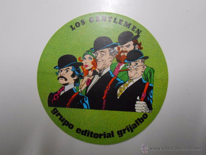 Pegatinas de colecci&oacute;n: PEGATINA. LOS GENTLEMEN. GRUPO EDITORIAL GRIJALBO. TDKP6