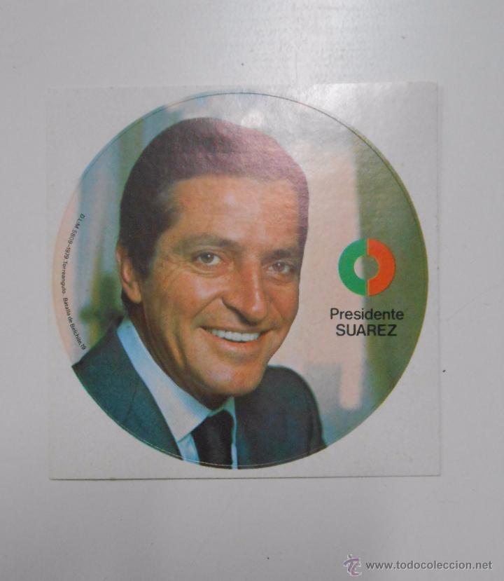 Autocolantes de cole&ccedil;&atilde;o: PEGATINA UCD. ADOLFO SUAREZ PRESIDENTE. TDKP6