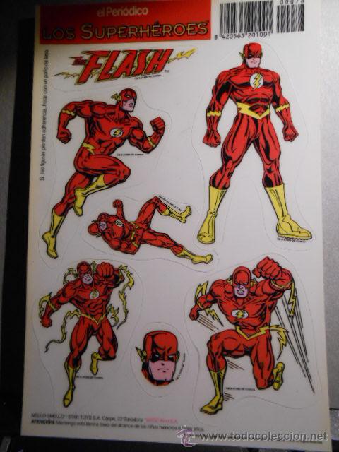 Autocolantes de cole&ccedil;&atilde;o: ANTIGUAS PEGATINAS SUPERHEROES. FLASH. DC COMICS 1996