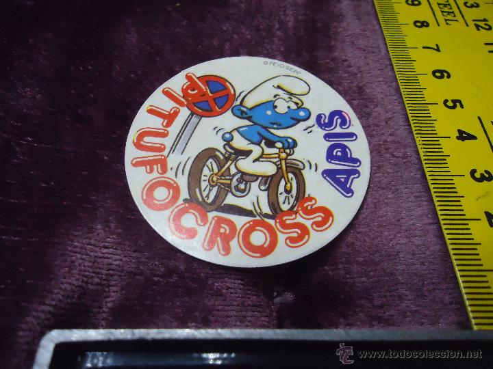 Pegatinas de colecci&oacute;n: ANTIGUA PEGATINA - apis, pitufocross - Foto 1