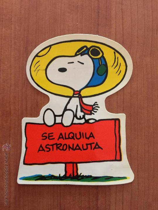 Pegatinas de colecci&oacute;n: PEGATINA SNOOPY A&Ntilde;OS 80.