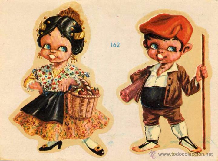 Pegatinas de colecci&oacute;n: Calcamonias Chaveli. Bilbao. Trajes regionales Valenciana. n&ordm; 162
