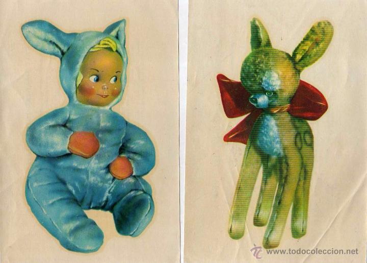 Pegatinas de colecci&oacute;n: Calcamonias industriales Nubiola. 439 y 440 Tem&aacute;tica infantil.