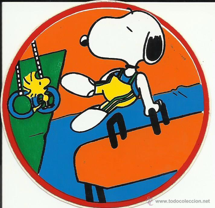 Pegatinas de colecci&oacute;n: Antigua pegatina del Snoopy