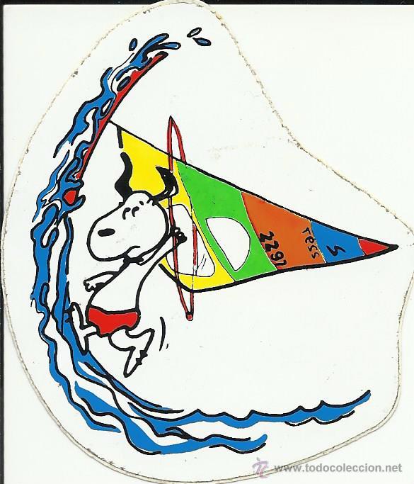 Pegatinas de colecci&oacute;n: Antigua pegatina del Snoopy