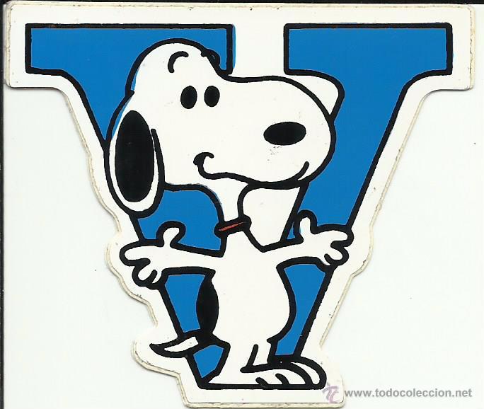 Pegatinas de colecci&oacute;n: Antigua pegatina del Snoopy