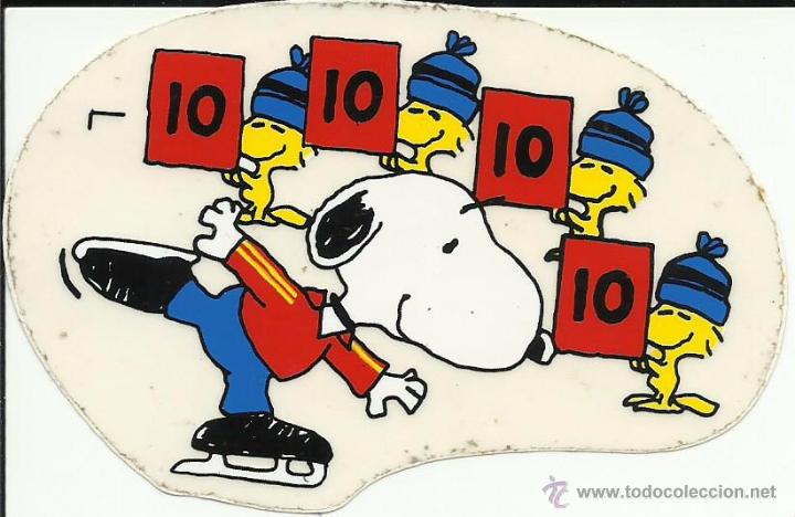 Pegatinas de colecci&oacute;n: Antigua pegatina del Snoopy