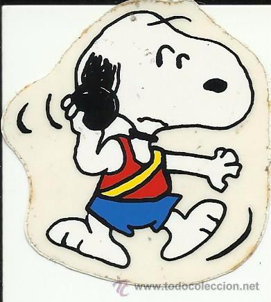 Pegatinas de colecci&oacute;n: Antigua pegatina del Snoopy