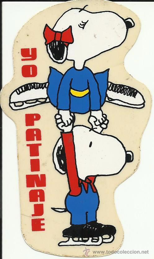 Pegatinas de colecci&oacute;n: Antigua pegatina del Snoopy