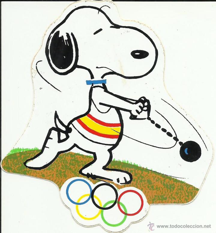 Pegatinas de colecci&oacute;n: Antigua pegatina del Snoopy