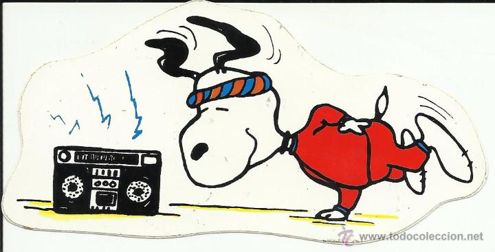 Pegatinas de colecci&oacute;n: Antigua pegatina del Snoopy