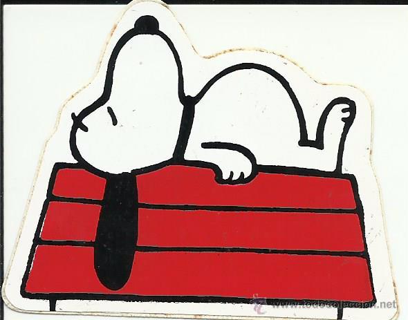 Pegatinas de colecci&oacute;n: Antigua pegatina del Snoopy