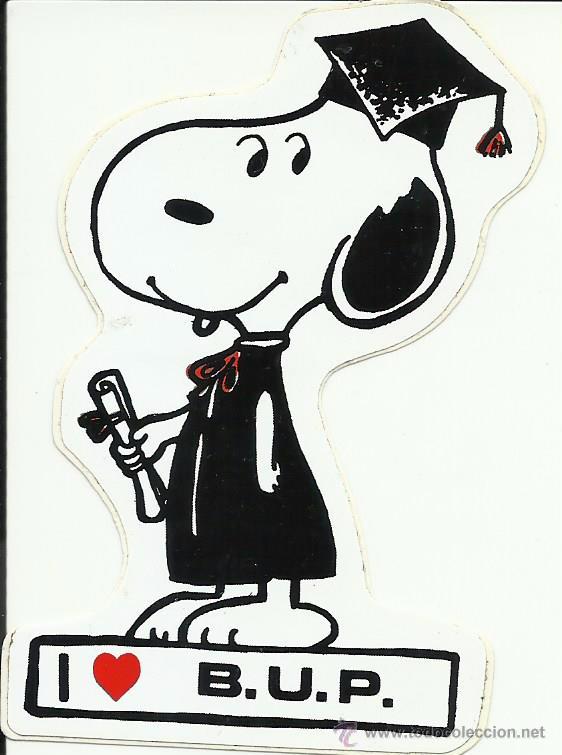 Pegatinas de colecci&oacute;n: Antigua pegatina del Snoopy