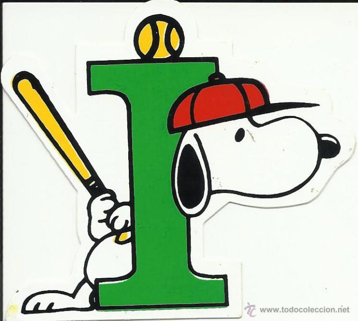 Pegatinas de colecci&oacute;n: Antigua pegatina del Snoopy