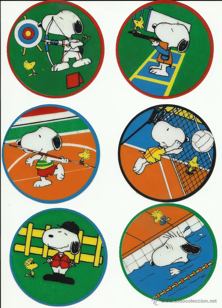 Pegatinas de colecci&oacute;n: Antiguas pegatinas del Snoopy