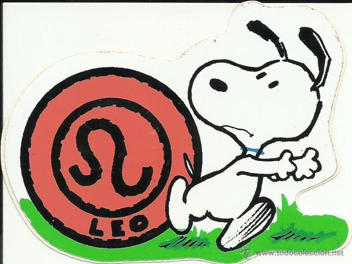 Pegatinas de colecci&oacute;n: Antigua pegatina del Snoopy