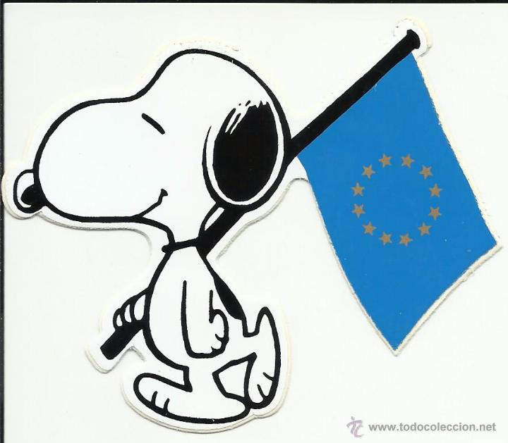 Pegatinas de colecci&oacute;n: Antigua pegatina del Snoopy