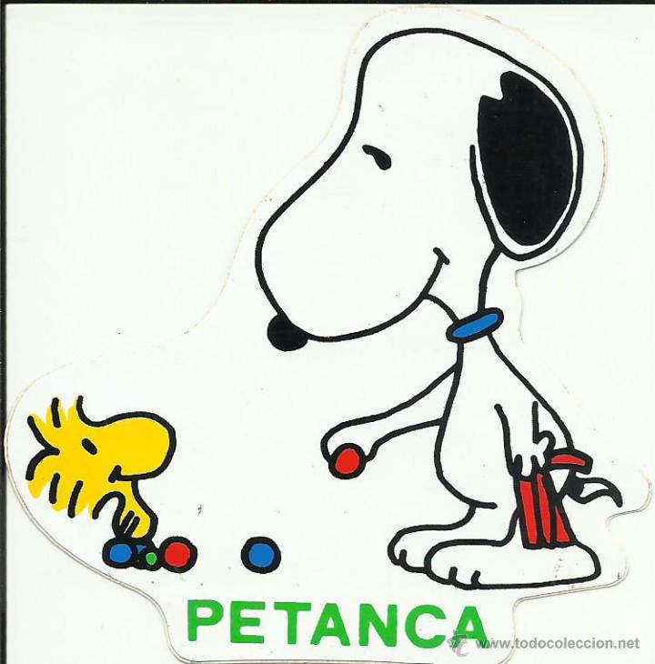 Pegatinas de colecci&oacute;n: Antigua pegatina del Snoopy