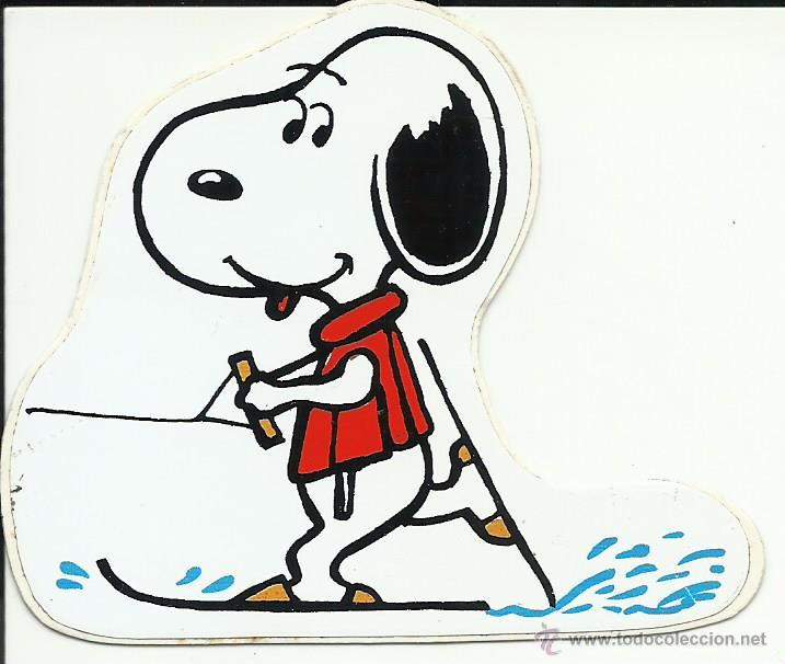 Pegatinas de colecci&oacute;n: Antigua pegatina del Snoopy