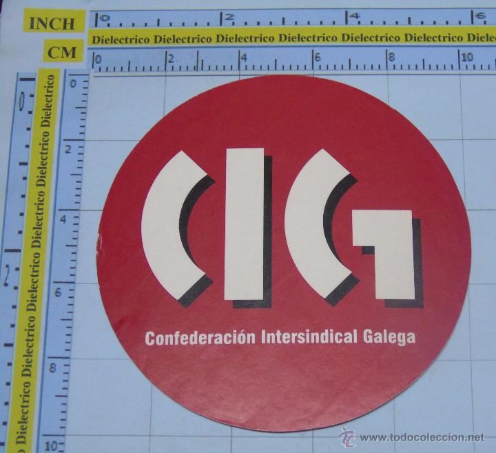 Pegatinas de colecci&oacute;n: PEGATINA POL&Iacute;TICA SINDICAL REIVINDICATIVA. GALICIA. CIG CONFEDERACI&Oacute;N INTERSINDICAL GALLEGA