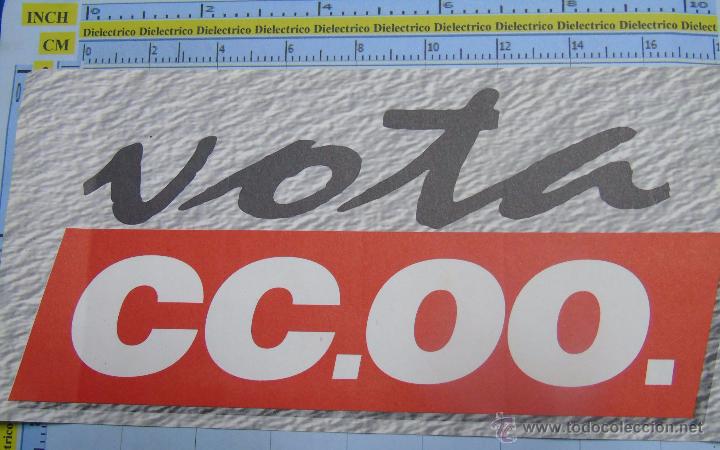 Autocolantes de cole&ccedil;&atilde;o: PEGATINA POL&Iacute;TICA SINDICAL REIVINDICATIVA. CCOO VOTA