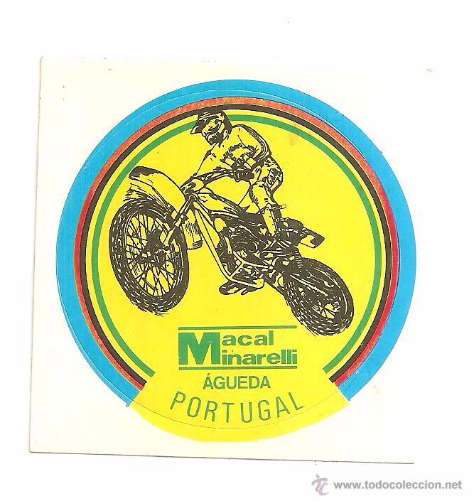 Pegatinas de colecci&oacute;n: PEGATINA MOTO CROSS MACAL MINARELLI AGUEDA PORTUGAL