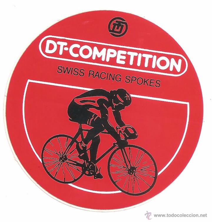 Pegatinas de colecci&oacute;n: pegatina bicicleta CLICLISMO  DT COMPETITION  SWISS RACING SPOKES